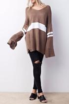  Oversized Brown Sweater