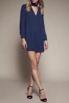  Cutout Turtleneck Dress