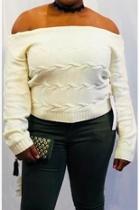 Creamy Slouch Sweater