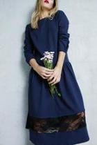  Folk Blue Dress