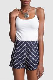  Navy Striped Short