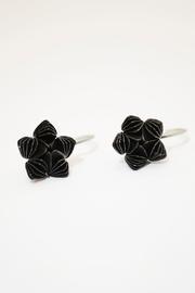 Black Flower Earring