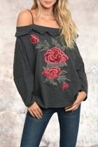  Rose Patch Sweatshirt