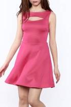  Hot Pink Sleeveless Dress