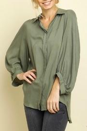  Puff-sleeve Ruffled Top