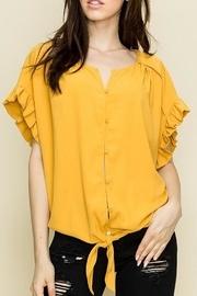  Pleated Woven Top