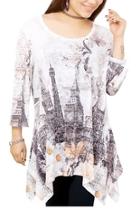  Embellished Eiffel-tower Tunic