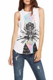  Brushed Painting Sleeveless Top