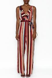 Chiffon Stripe Jumpsuit