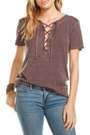  Vintage Lace Up Tee