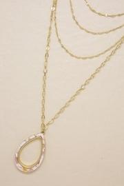  Blush Teardop Layered-necklace