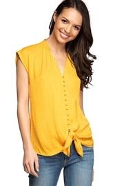  Mustard Button Blouse
