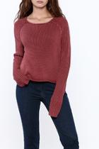  Cropped Berry Sweater