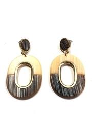  Two-tone Geometric Earrings
