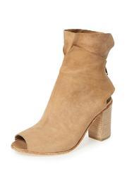  Brown Peep-toe Bootie