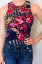  Fitted Floral Crop Top