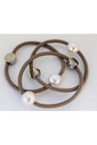  White Pearl Hair Ties/bracelets
