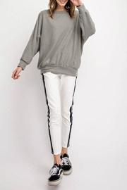  Oversized Hacci Sweatshirt