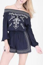 Blue Detailed Romper