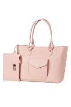  Blush Pink Leather Tote
