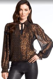 Copper Metallic Blouse