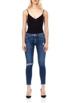  Ripped Knee Mid Jeans