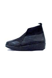  Leather Wedge Bootie