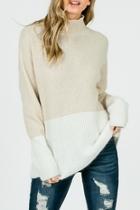  Angora Colorblock Sweater