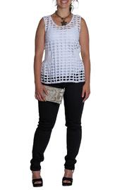  Holey Tank With Rib Waist