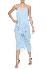  Draped Halter Midi Dress