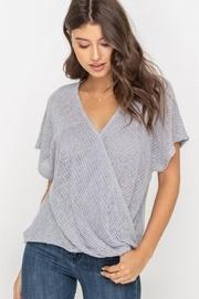  Surplice Top, Gray