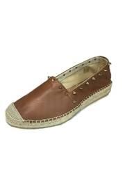 Brown Studded Espadrilles