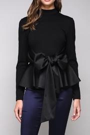  Peplum Tie Top