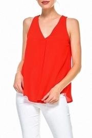  V-neck Solid Tank