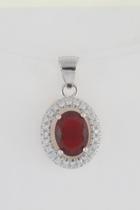  Simulated Ruby Pendant