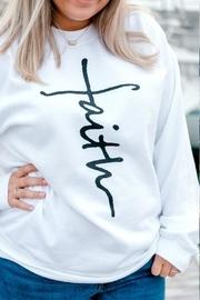  White Faith Sweatshirt