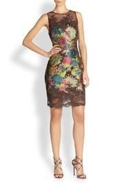  Brown Brocade Dress