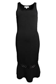  Cut-out-stretch Flounce Dress