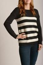  Black Striped Sweater