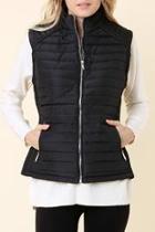  Fur Lined Quilted Vest