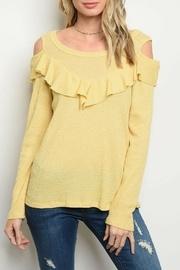  Yellow Ruffle Top