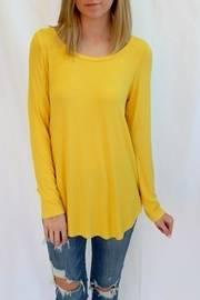  Bright Yellow Long Top