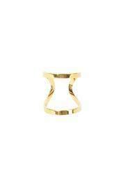  Gold Curved Ring