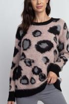  Pink Leopard Sweater