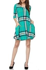 Green Plaid Tunic