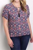  Plus Patterned Top