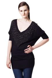  Embellished Batwing Sweater