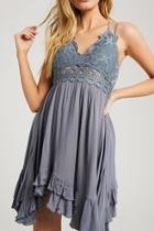  Scalloped Lace-bralette Dress