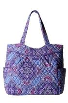  Lilac Paisley Pleated-tote