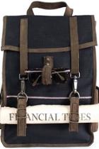  Leather/denim Survey Backpack